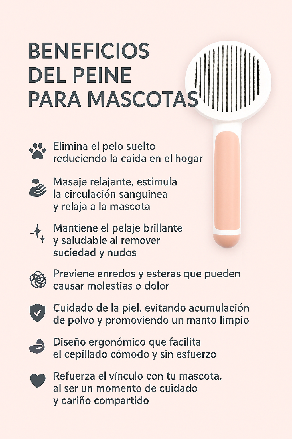 DOGMA Groom — el peine que elimina el pelo muerto