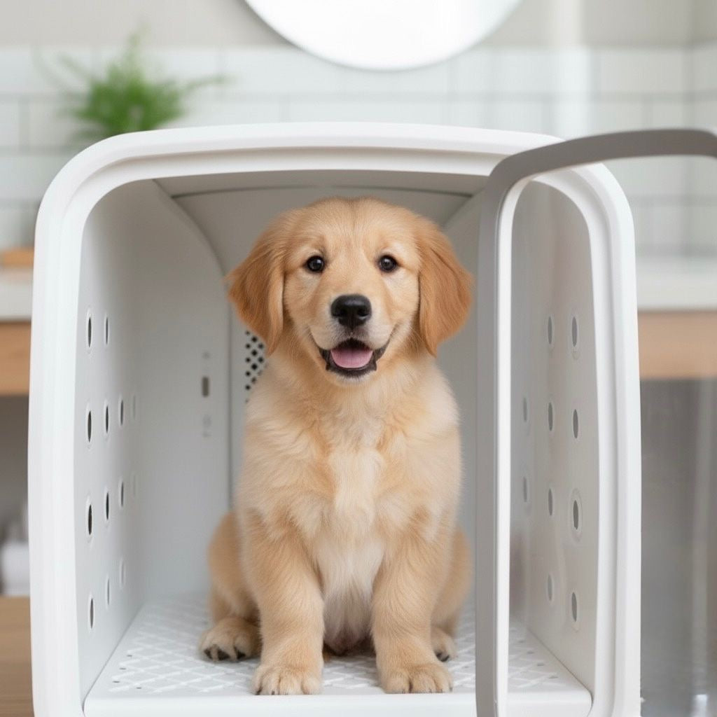 DOGMA DryCube — la cabina que seca a tu perro en minutos