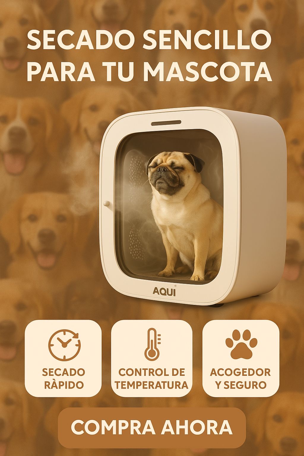 DOGMA DryCube — la cabina que seca a tu perro en minutos