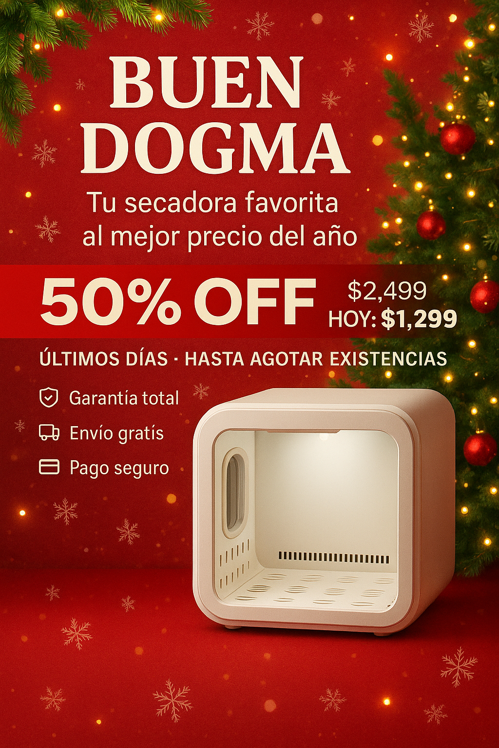 DOGMA DryCube — la cabina que seca a tu perro en minutos