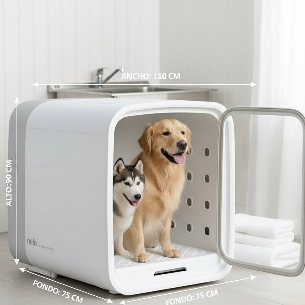 DOGMA DryCube — la cabina que seca a tu perro en minutos