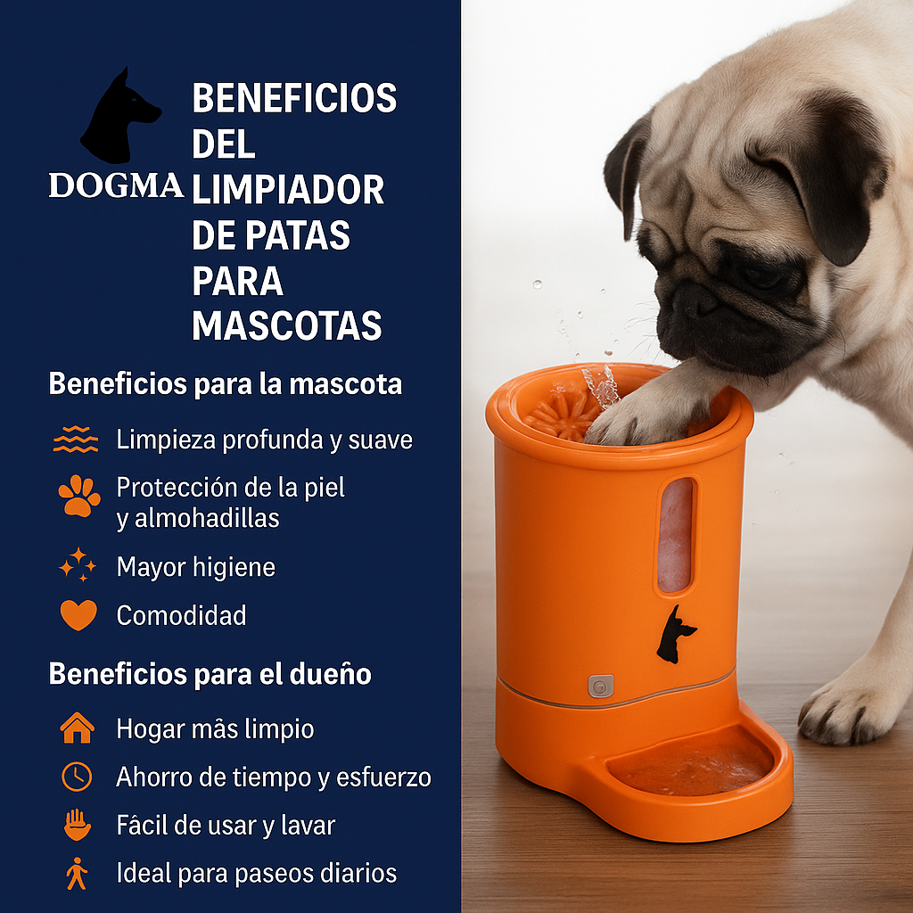 DOGMA PawClean – Limpiador de Patas 2 en 1
