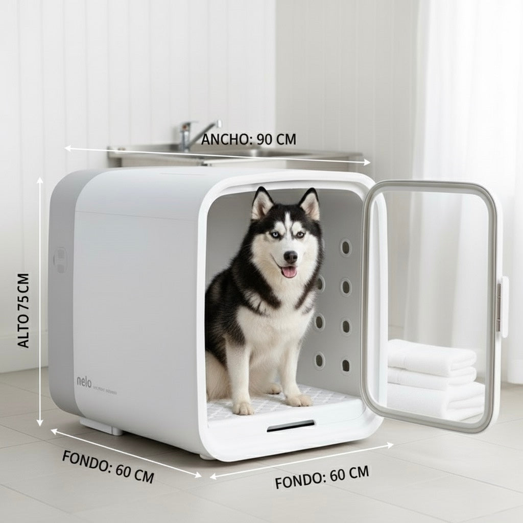 DOGMA DryCube — la cabina que seca a tu perro en minutos