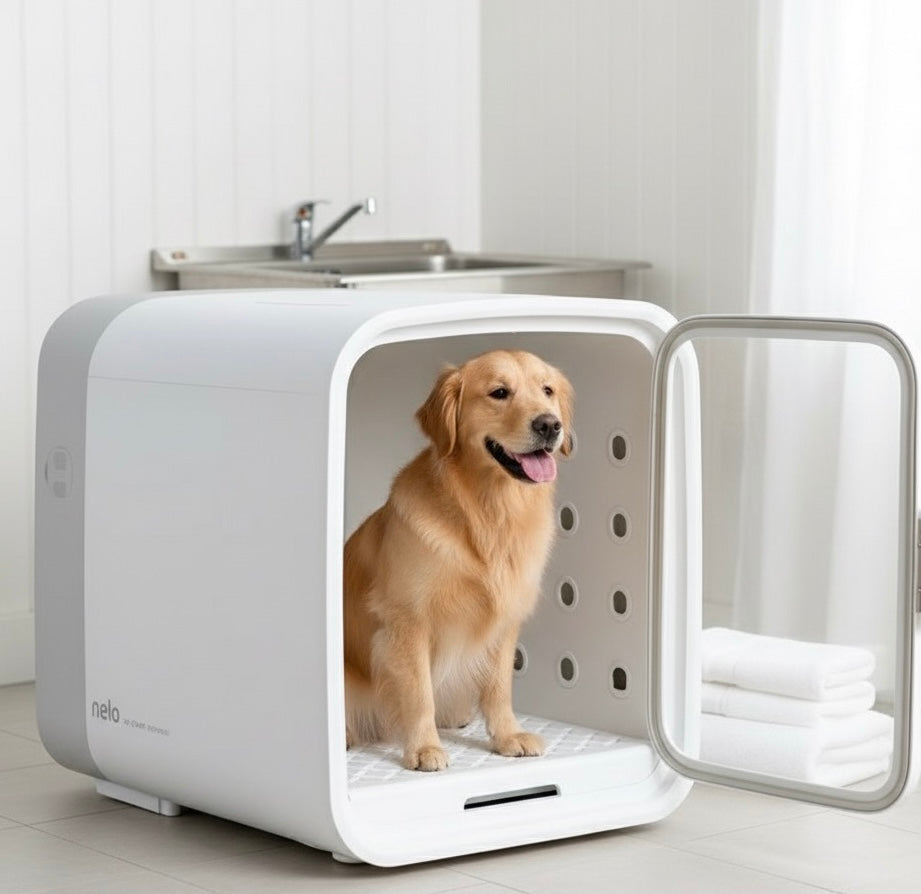 DOGMA DryCube — la cabina que seca a tu perro en minutos